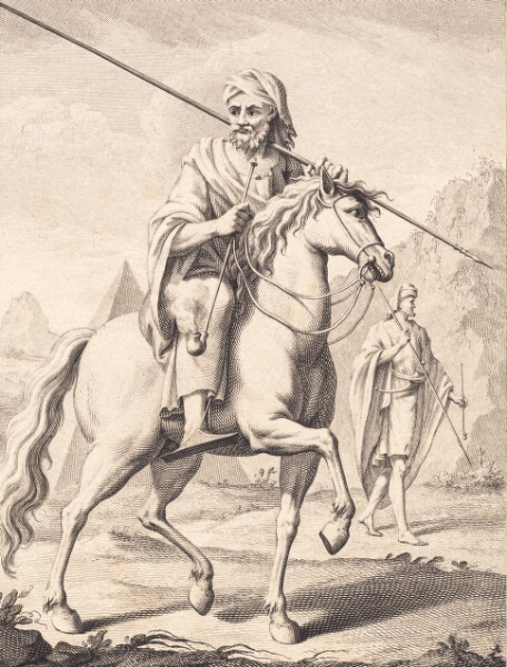 J.F. Clemens, En araber til hest