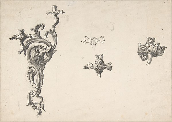 Anonymous, French, 18th century, Design for a Sconce