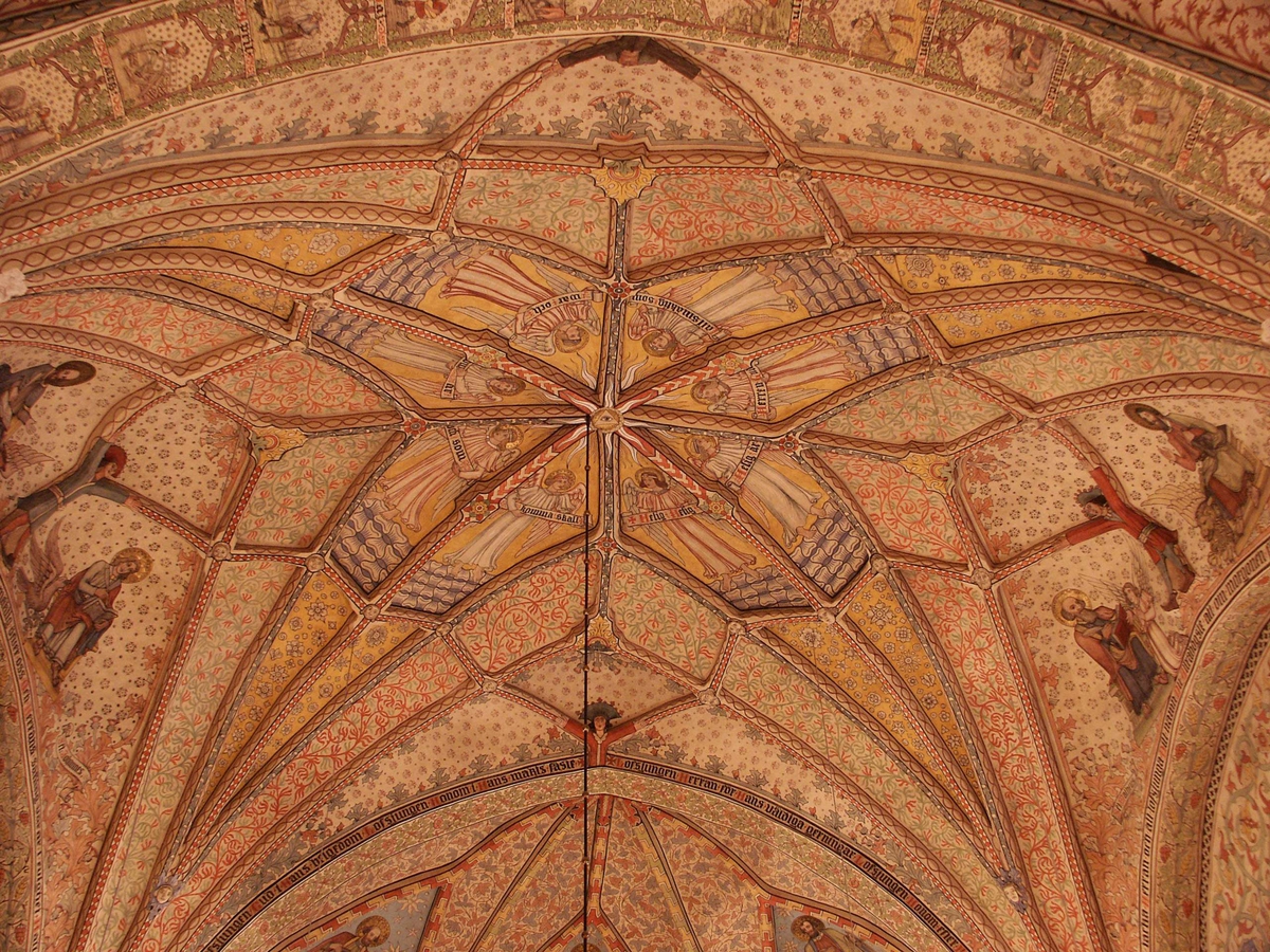 Johan Dellbeck, Star vault with paintings, The Church of Spring, Enköping, Uppland 2004