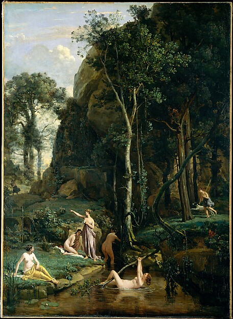 Camille Corot, Diana and Actaeon (Diana Surprised in Her Bath)