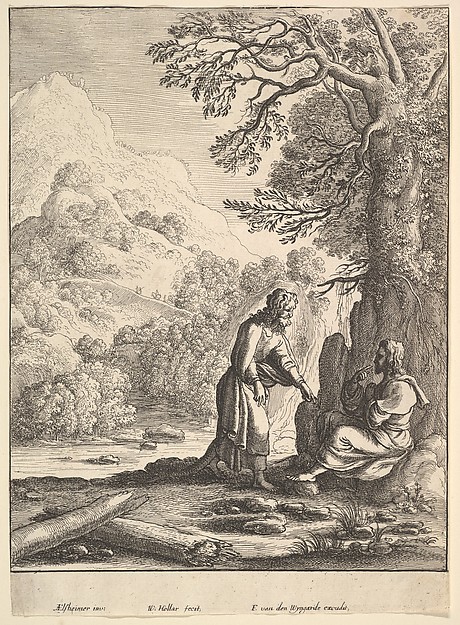 Wenceslaus Hollar, The Temptation of Jesus