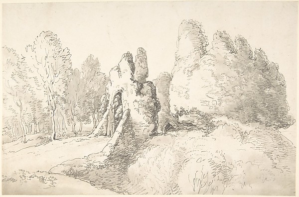 Thomas Rowlandson, Wooded Landscape with Ruins