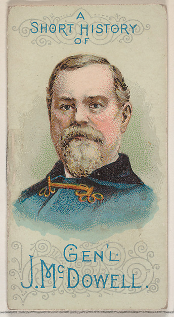 W. Duke, Sons & Co., A Short History of General Irvin McDowell, from the Histories of Generals series of booklets (N78) for Duke brand cigarettes