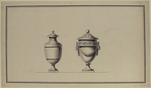 Anonymous, French, 18th century, Design for an Urn