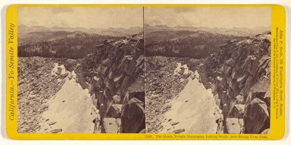 John P. Soule, The Sierra Nevada Mountains, looking South, from Buena Vista Peak.
