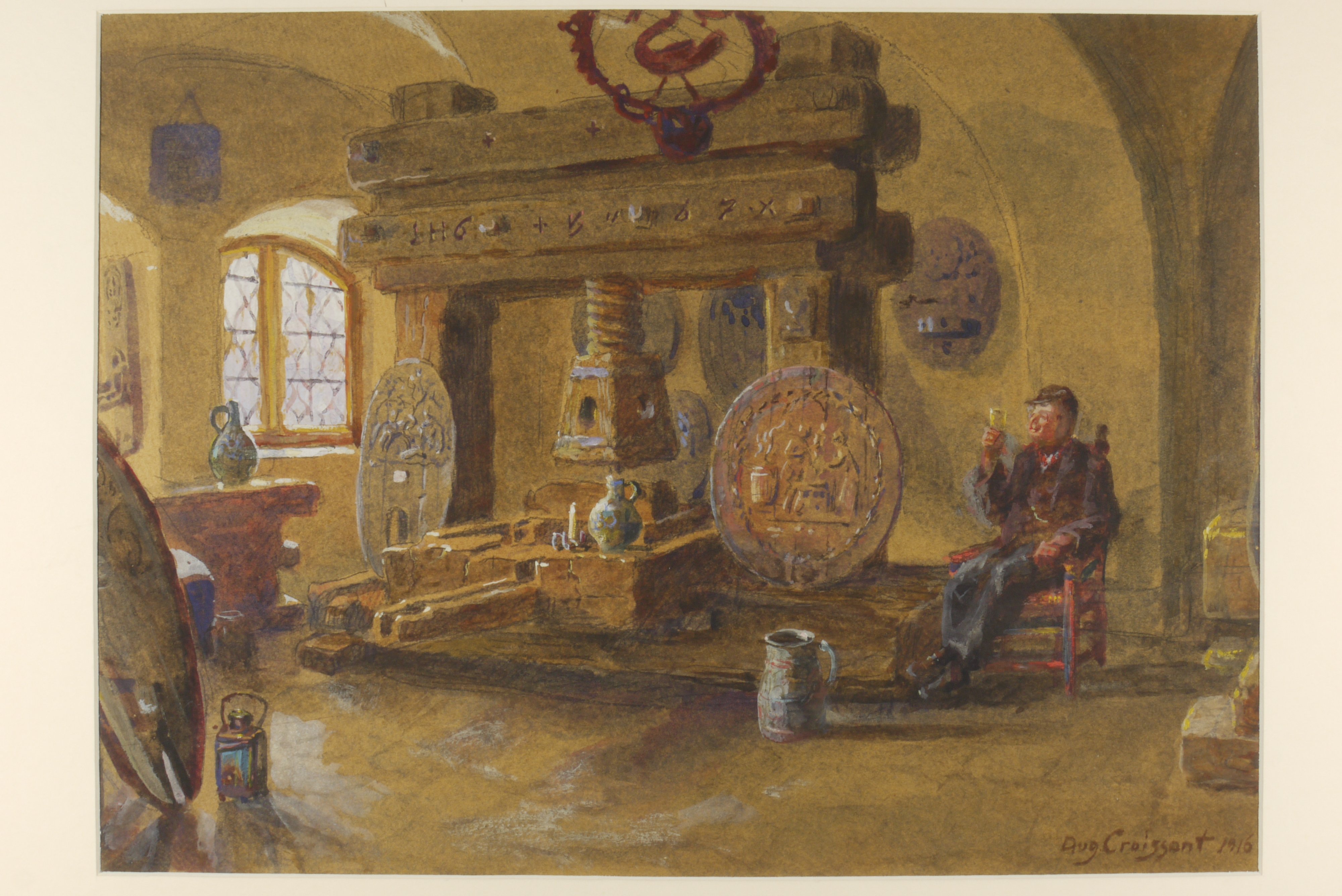 August Croissant, Ausstellungsraum im Weinmuseum des Historischen Museums der Pfalz