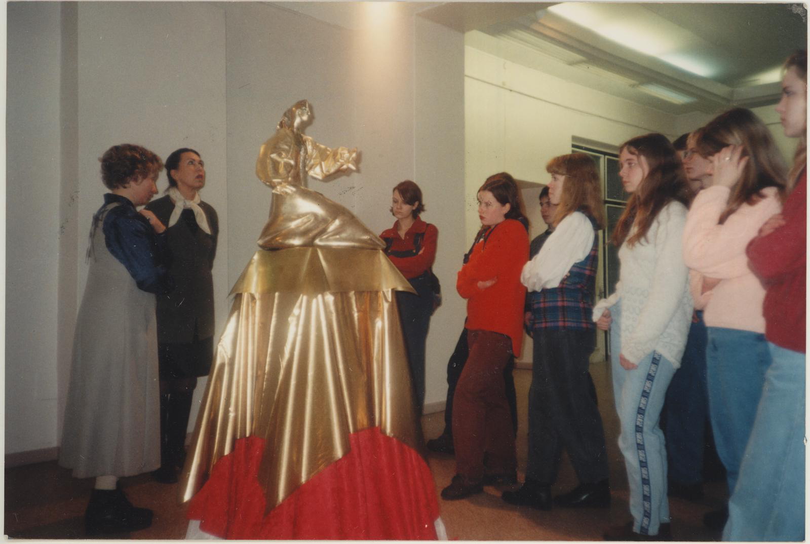 Krista (depicted) Border Hill, Visiting M. Mikofi exhibition 12.01.1996