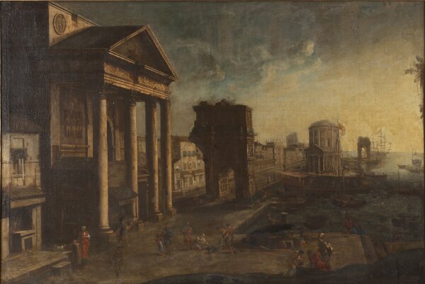 Alessandro Salucci, Hamnstad med fantasiarkitektur