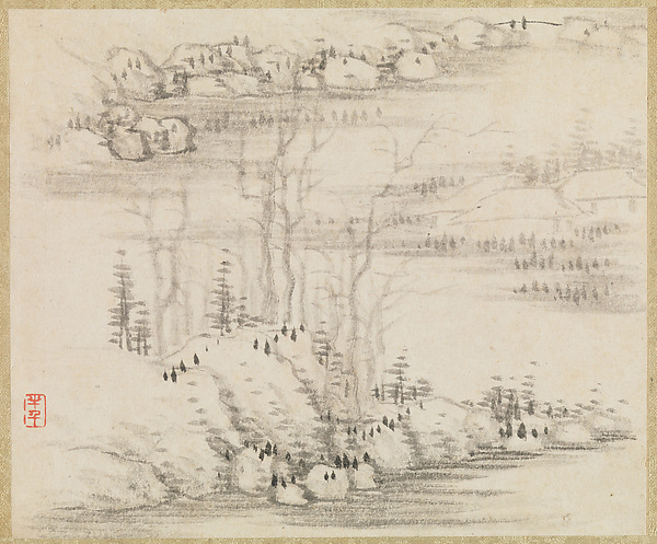 Gong Xian, Landscapes and trees