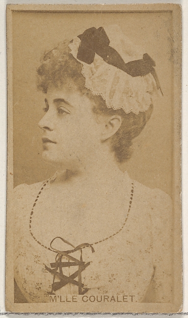 Allen & Ginter, M'lle Couralet, from the Actors and Actresses series (N45, Type 8) for Virginia Brights Cigarettes