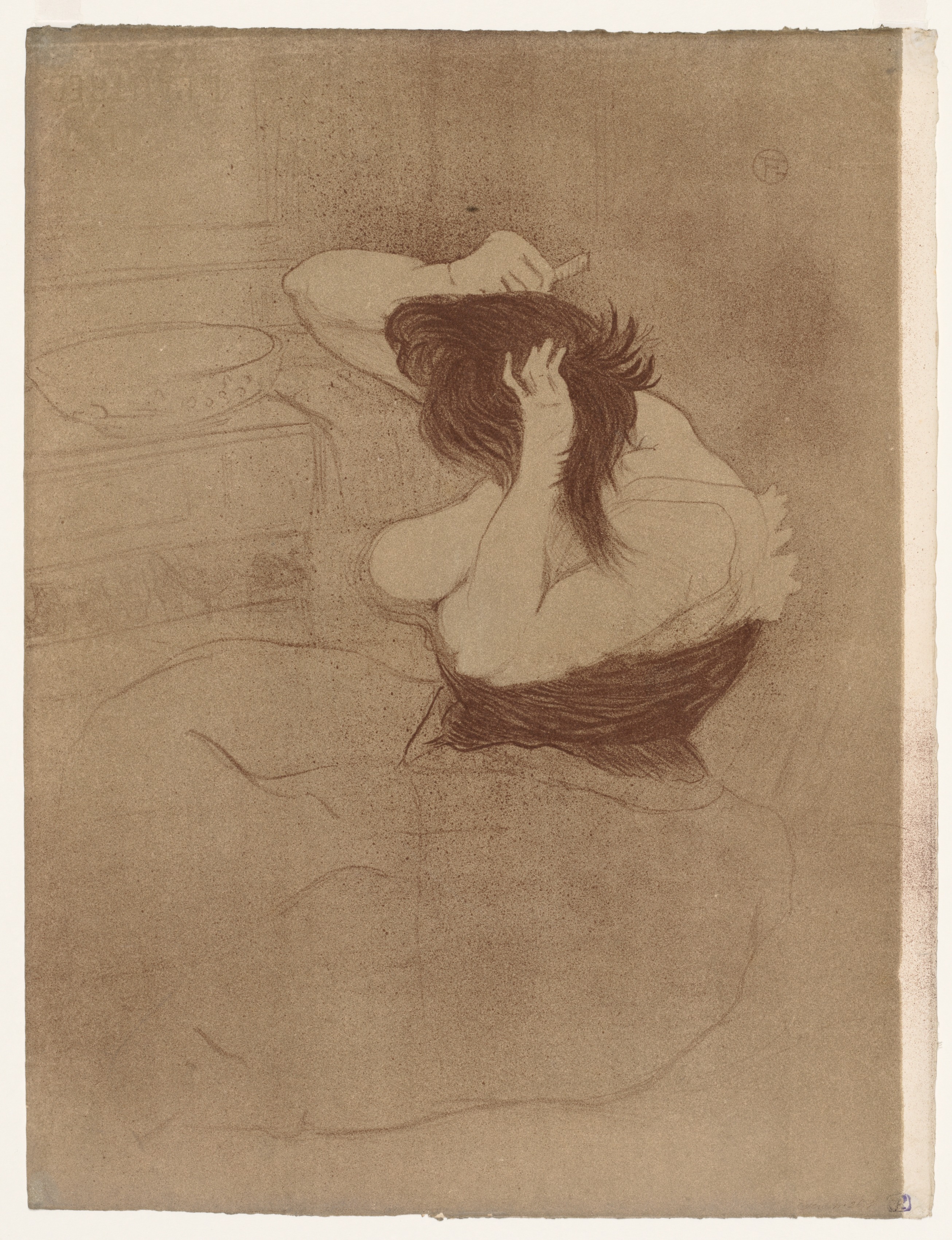 Henri de Toulouse-Lautrec, Elles: Woman Combing Her Hair