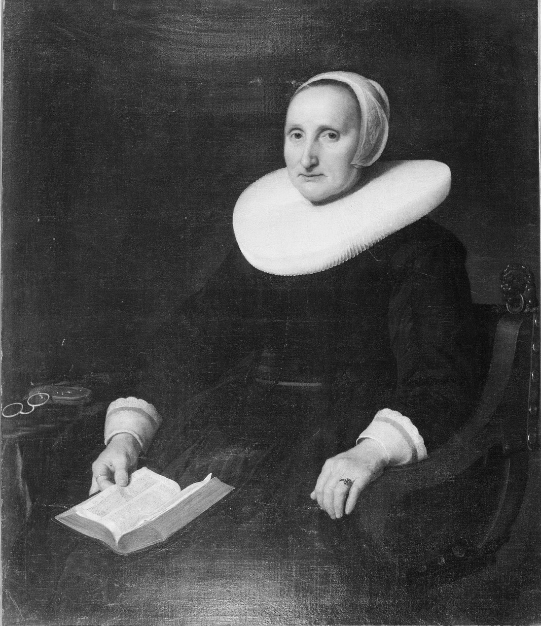 Ferdinand Bol, Woman sitting in Chair with Book
