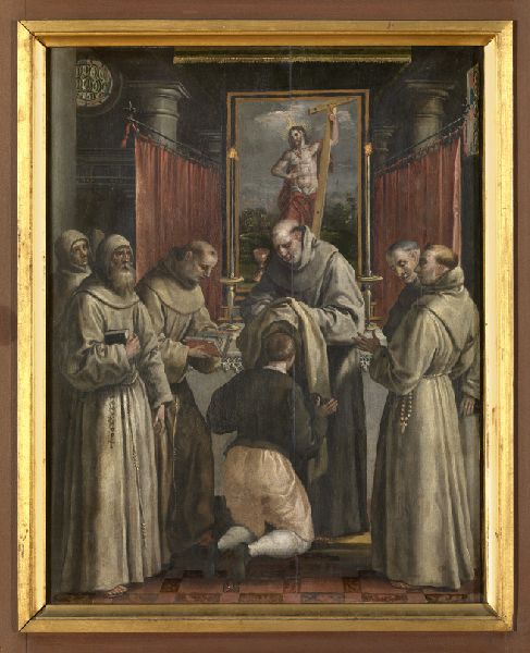 Maerten de Vos, Saint Didacus Receives the Orderly Robe