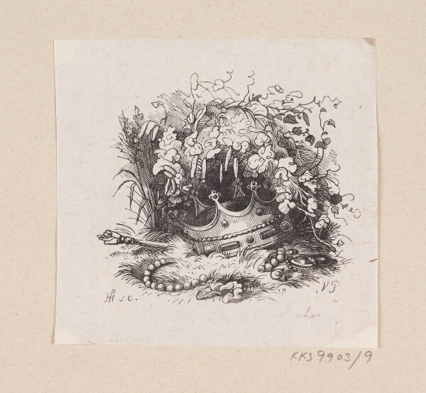 H.P. Hansen, Illustration til "Prindsessen paa Ærten" i H.C. Andersen, "Eventyr og Historier", Bind 1