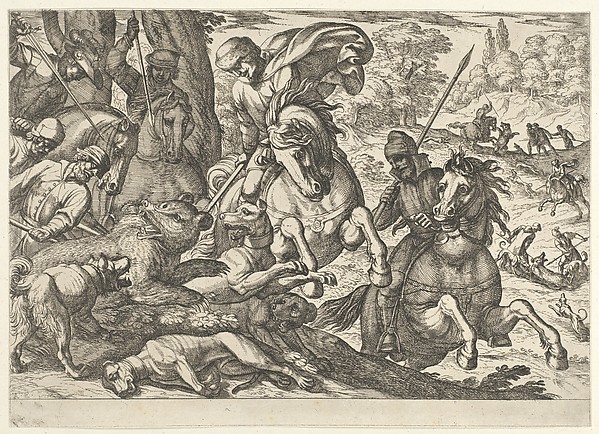Antonio Tempesta, Bear Hunt, from "Hunting Scenes VI"