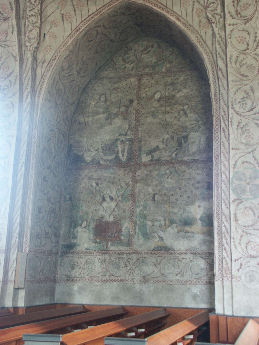 Johan Dellbeck, Lime painting in Tierp’s Church, Tierp parish, Uppland 2007