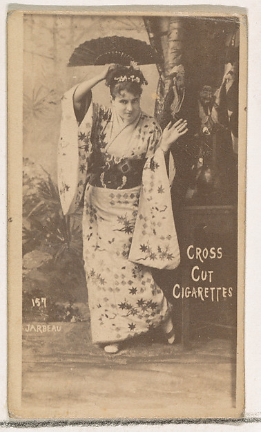 W. Duke, Sons & Co., Card Number 157, Jarbeau, from the Actors and Actresses series (N145-1) issued by Duke Sons & Co. to promote Cross Cut Cigarettes