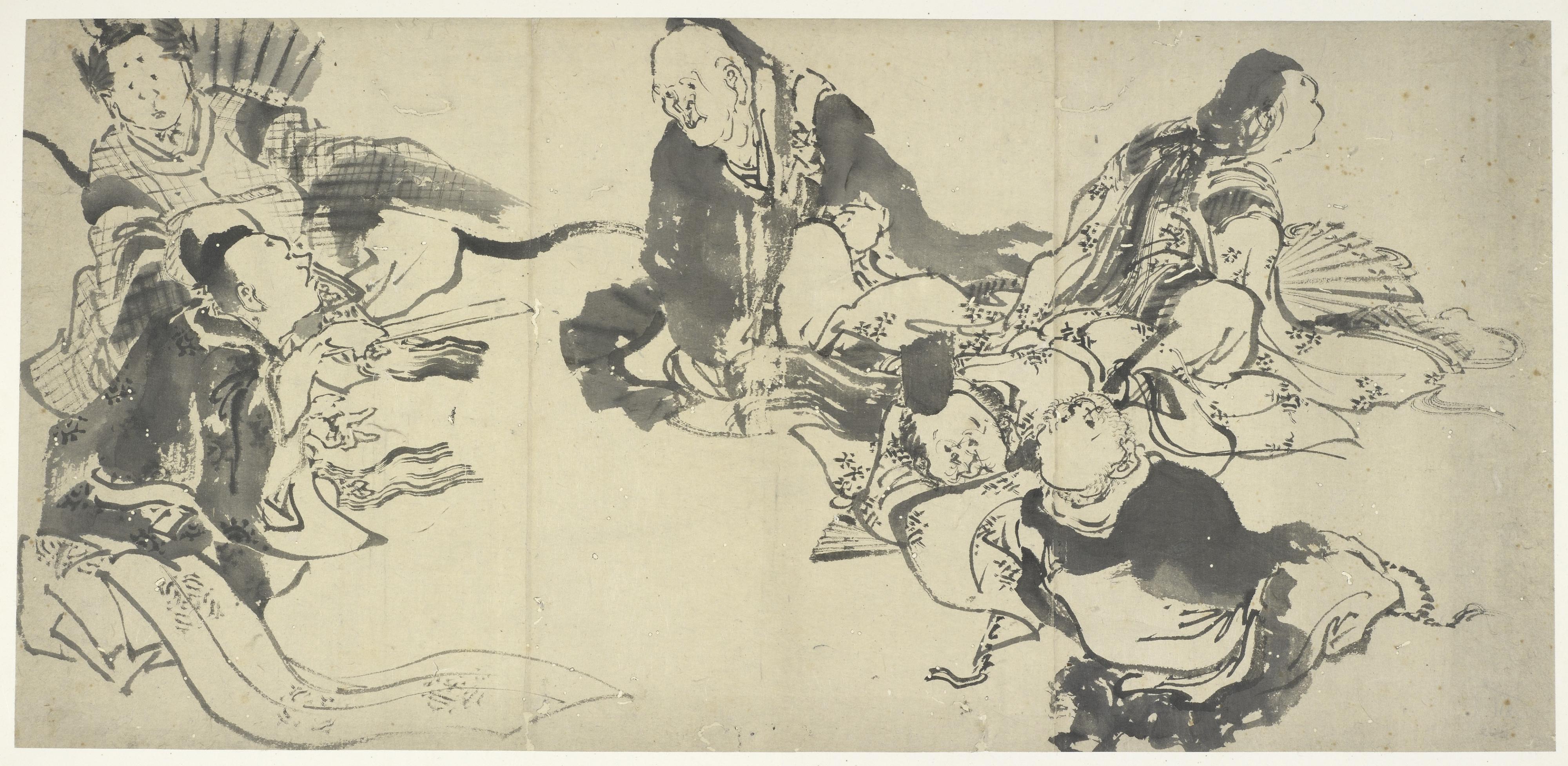 Katsushika Hokusai, The Six Master Poets