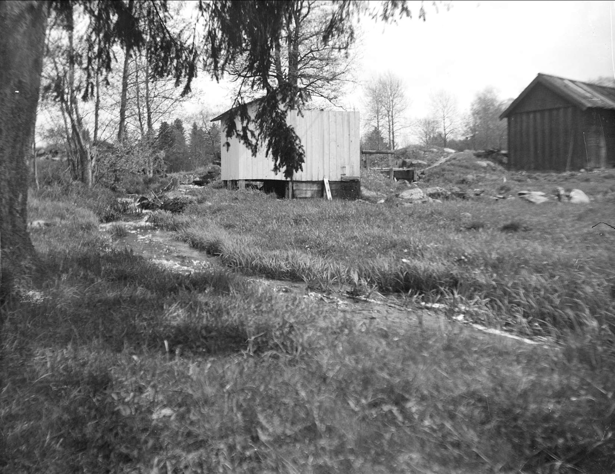 August Fredrik Schagerström, Kvarnbäcken vid Forsby gård, Forsby, Knivsta socken, Uppland juni 1927