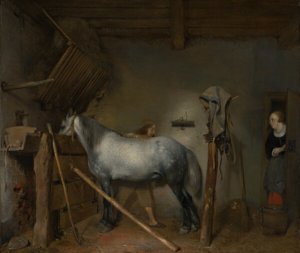Gerard ter Borch, Horse Stable