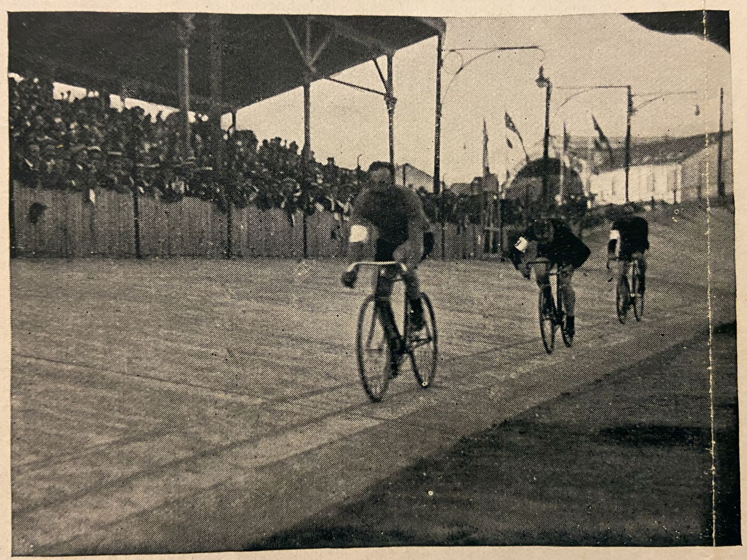 Unknown artist, 50 years historical rehabilitation of cycling sport at Velodromo Sempione