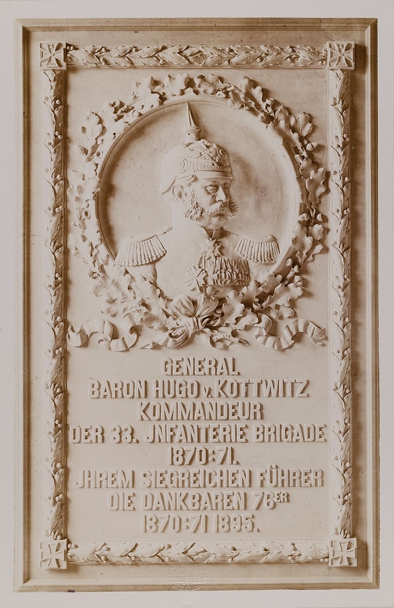 Rudolph Dührkoop, General Baron Hugo v. Kottwitz, Kommandeur der 33. Infanteriebrigade