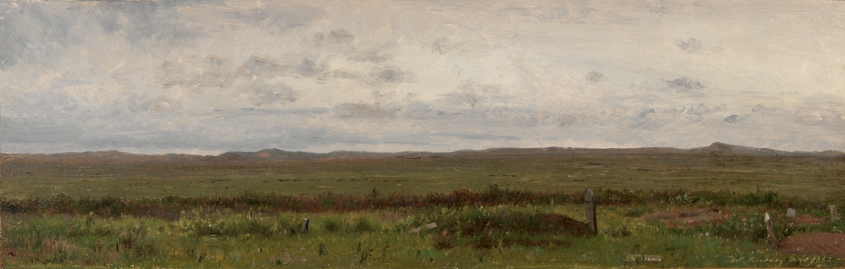 Worthington Whittredge, Graves of Travellers, Fort Kearny, Nebraska