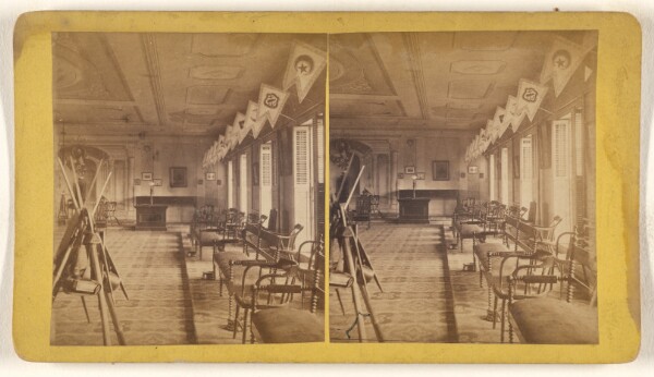 Unknown, [Interior of a Grand Army of the Republic building]