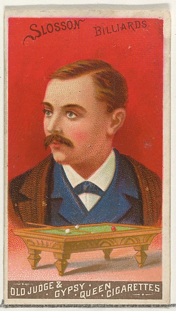 Goodwin & Company, George Slosson, Billiards, from the Goodwin Champion series for Old Judge and Gypsy Queen Cigarettes
