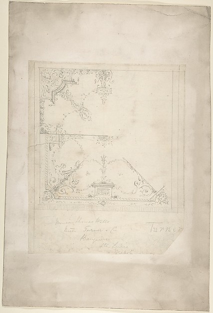 Anonymous, British, 19th century, Design for a Ceiling for Thomas Wells