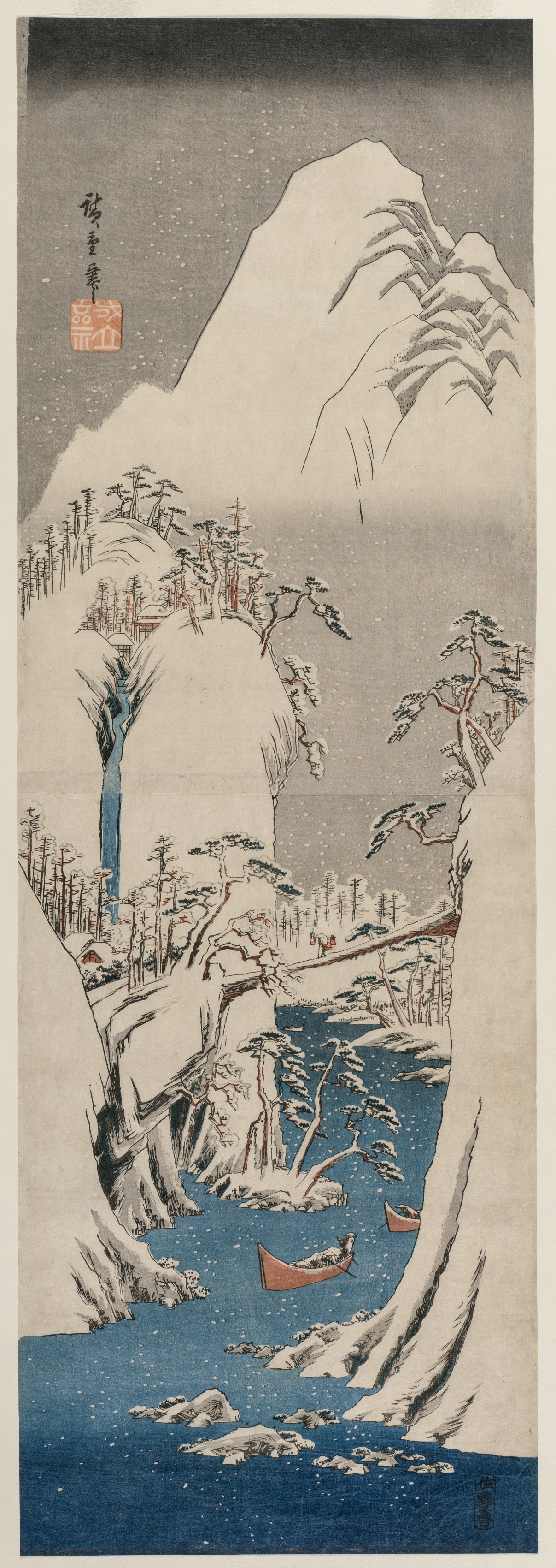 Utagawa Hiroshige, The Fuji River in the Snow