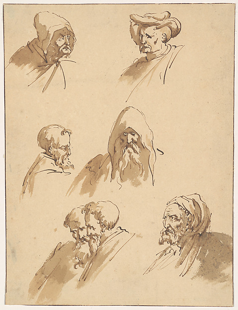 Sebastiano Ricci, Seven Male Heads