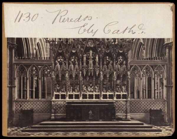 Francis Frith, Reredos.  Ely Cath'l