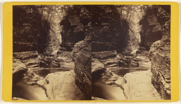 Edward and Henry T. Anthony & Co., Spiral Gorge and Narrow Pass, (looking East), Glen Difficulty. Sec. No. 5.