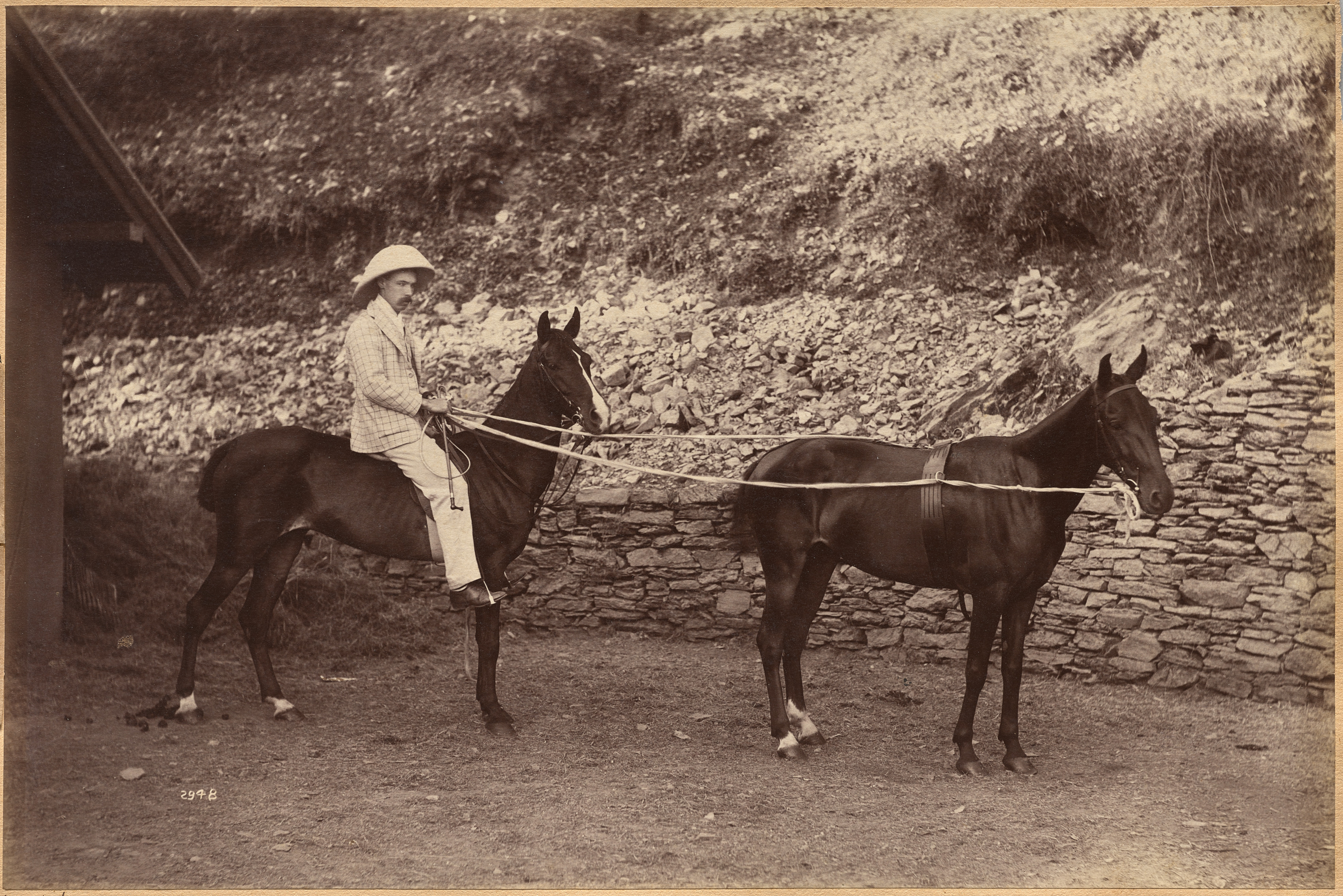 Raja Deen Dayal, Captain H.S. Rawhinson (recto)