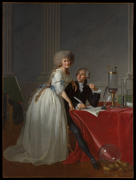 Jacques Louis David, Antoine Laurent Lavoisier (1743–1794) and Marie Anne Lavoisier (Marie Anne Pierrette Paulze, 1758–1836)