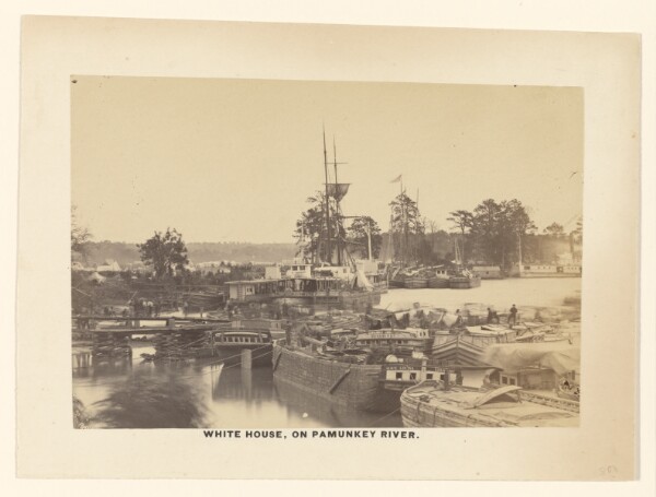 A. J. Russell, White House, On Pamunkey River. [1864].