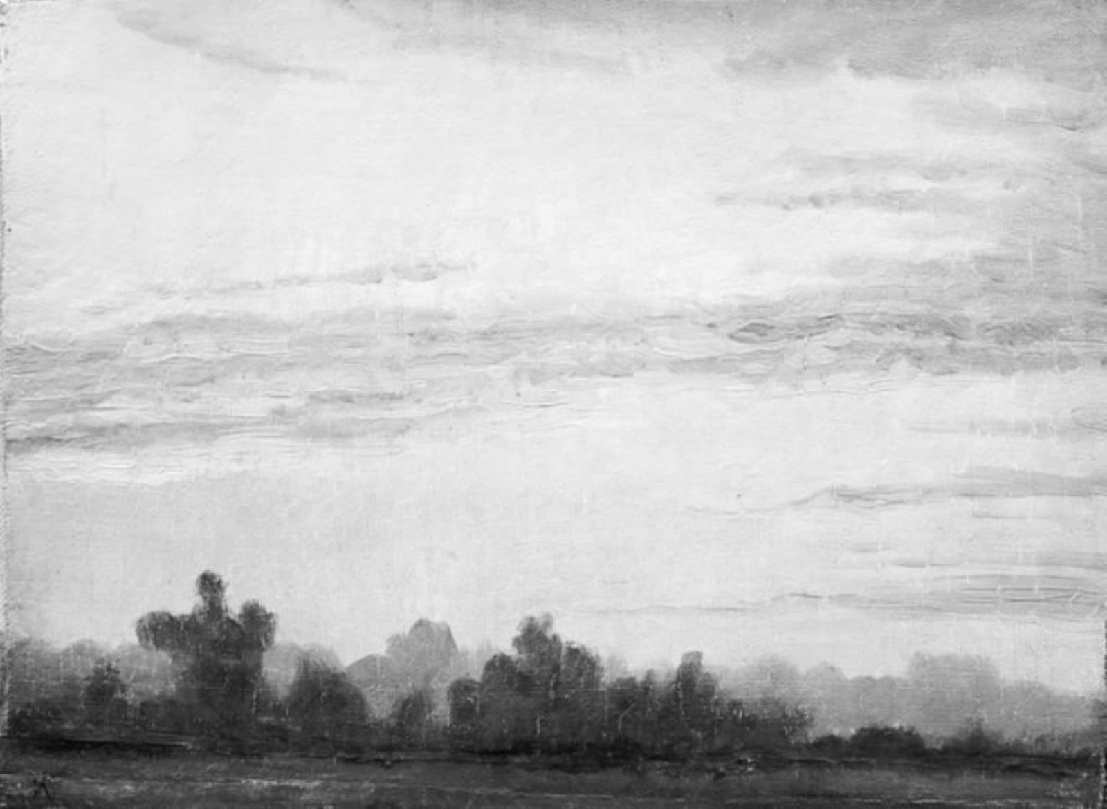 Vilhelm Kyhn, Studie af aftenhimmel og træer