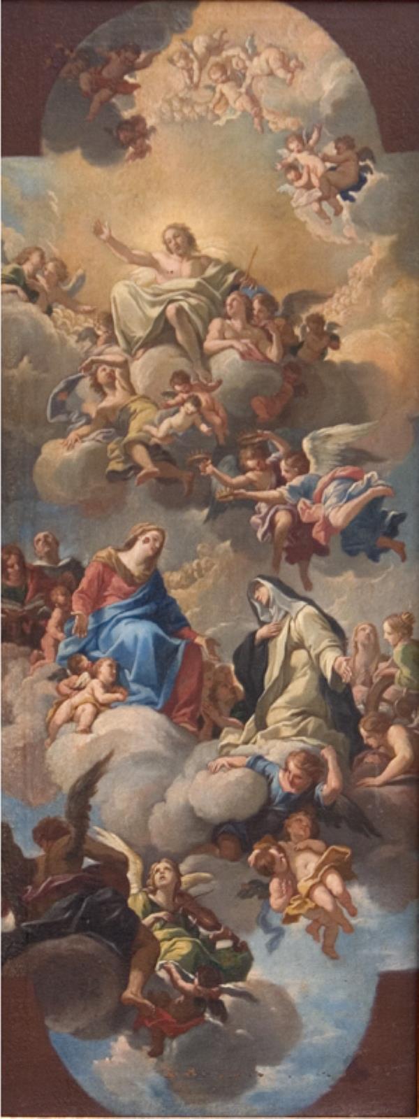 Luigi Garzi, Maria introducerer Skt. Catherine af Siena til Kristus