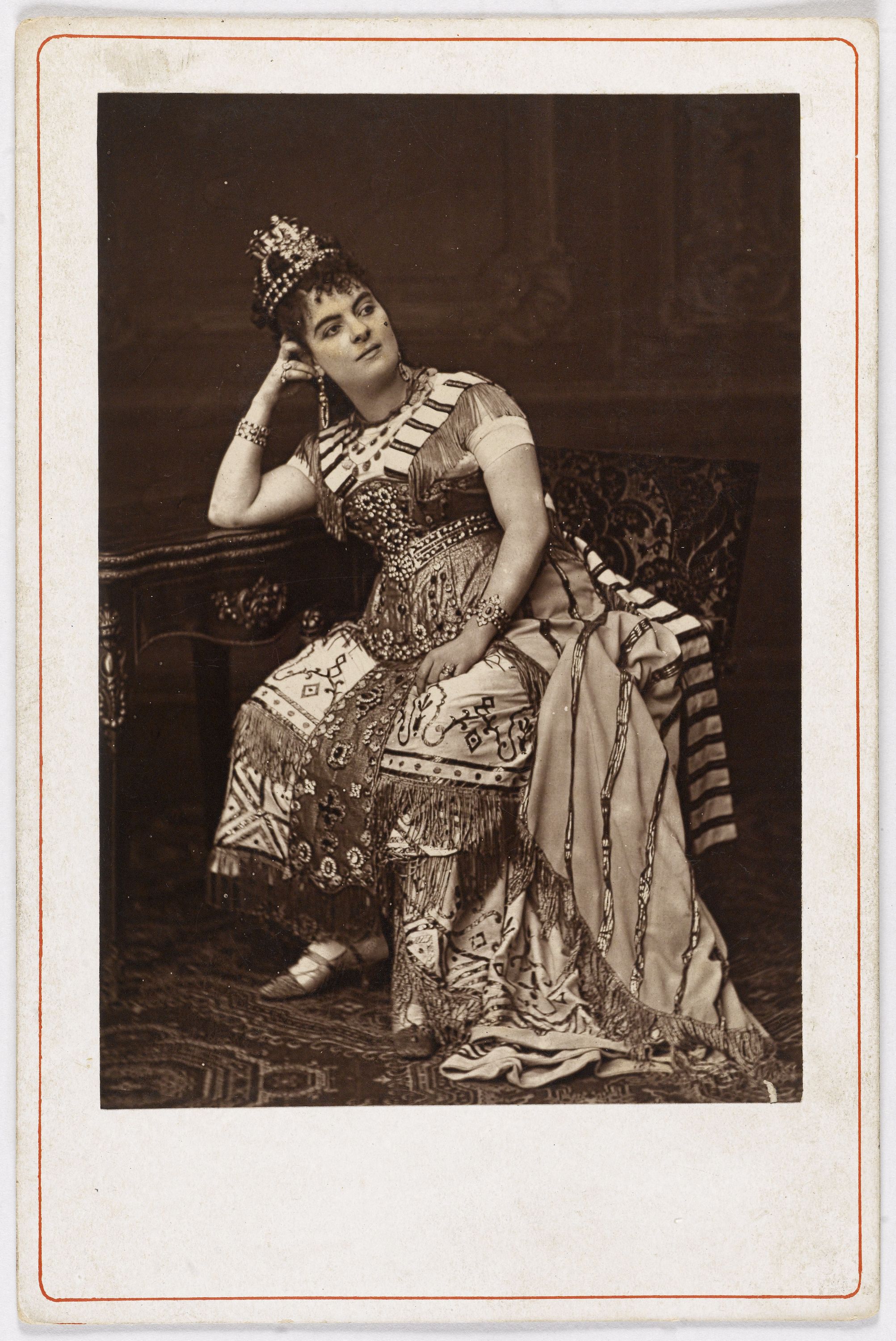 Anonyme, Portrait de Sams (Luciani de), actrice