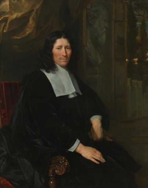 Abraham van den Tempel, Portrait of Pieter de la Court