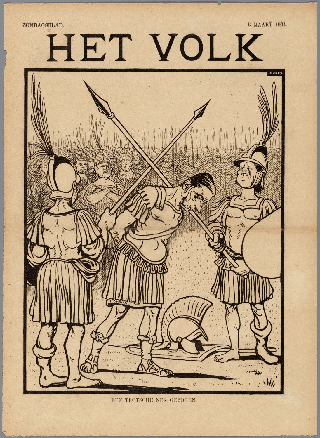 Hahn, Albert,draughtsman., Een trotsche nek gebogen