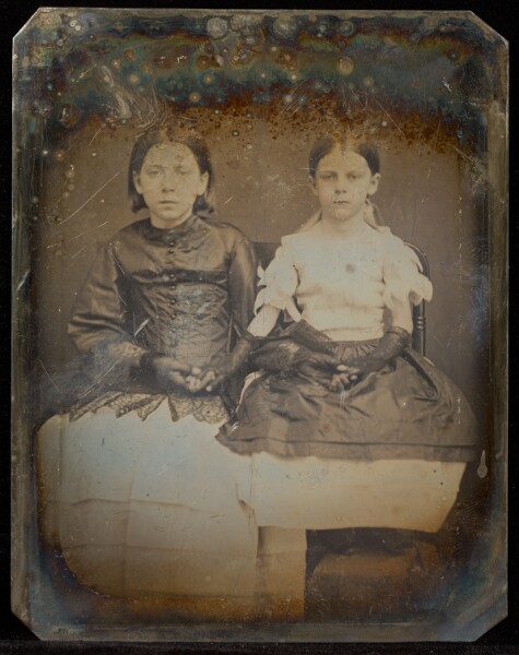 Jacob Byerly, [Portrait of Two Seated Young Women]