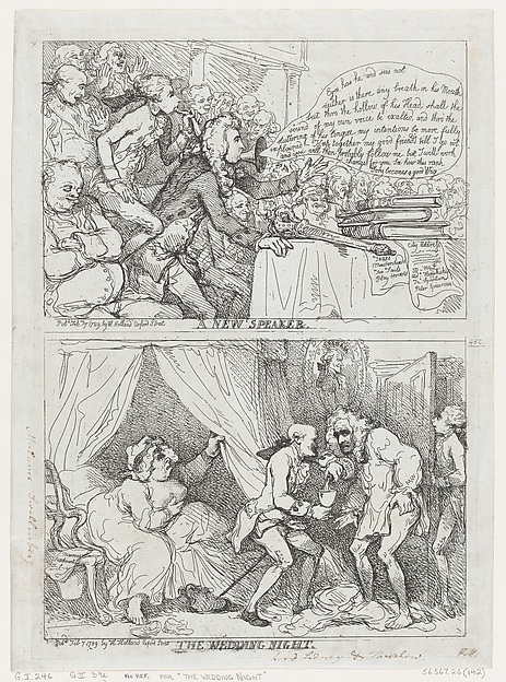 Thomas Rowlandson, A New Speaker and The Wedding Night