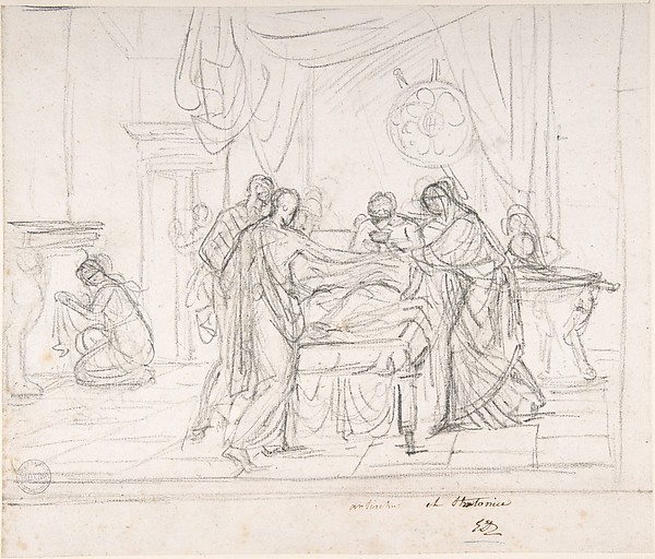 Jacques Louis David, Scene from Ancient History: Cup Offered to an Invalid