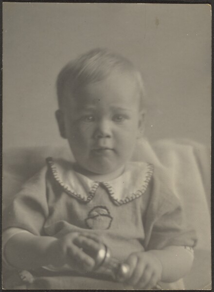 Louis Fleckenstein, [Baby Holding Silver Rattle]