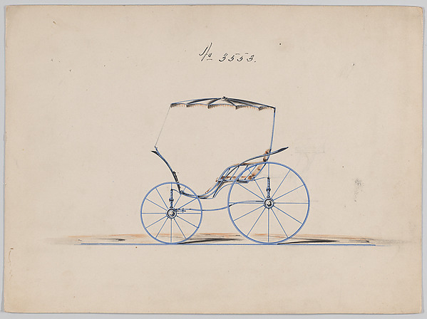 Brewster & Co., Design for Pony Phaeton, no. 3553