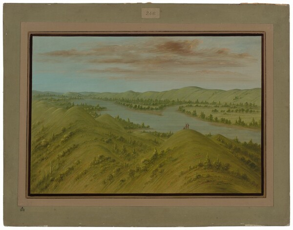 George Catlin, Grassy Bluffs, Upper Missouri