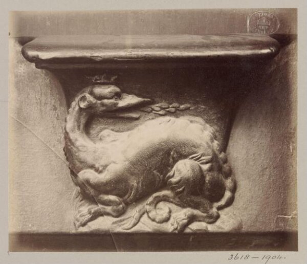 Atget, Jean-Eugène-Auguste, Church of SS Gervais et Protais, Miserere Seat (Dragon), XVI Century', Paris, France