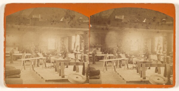 Unknown, [Interior of a machine shop]